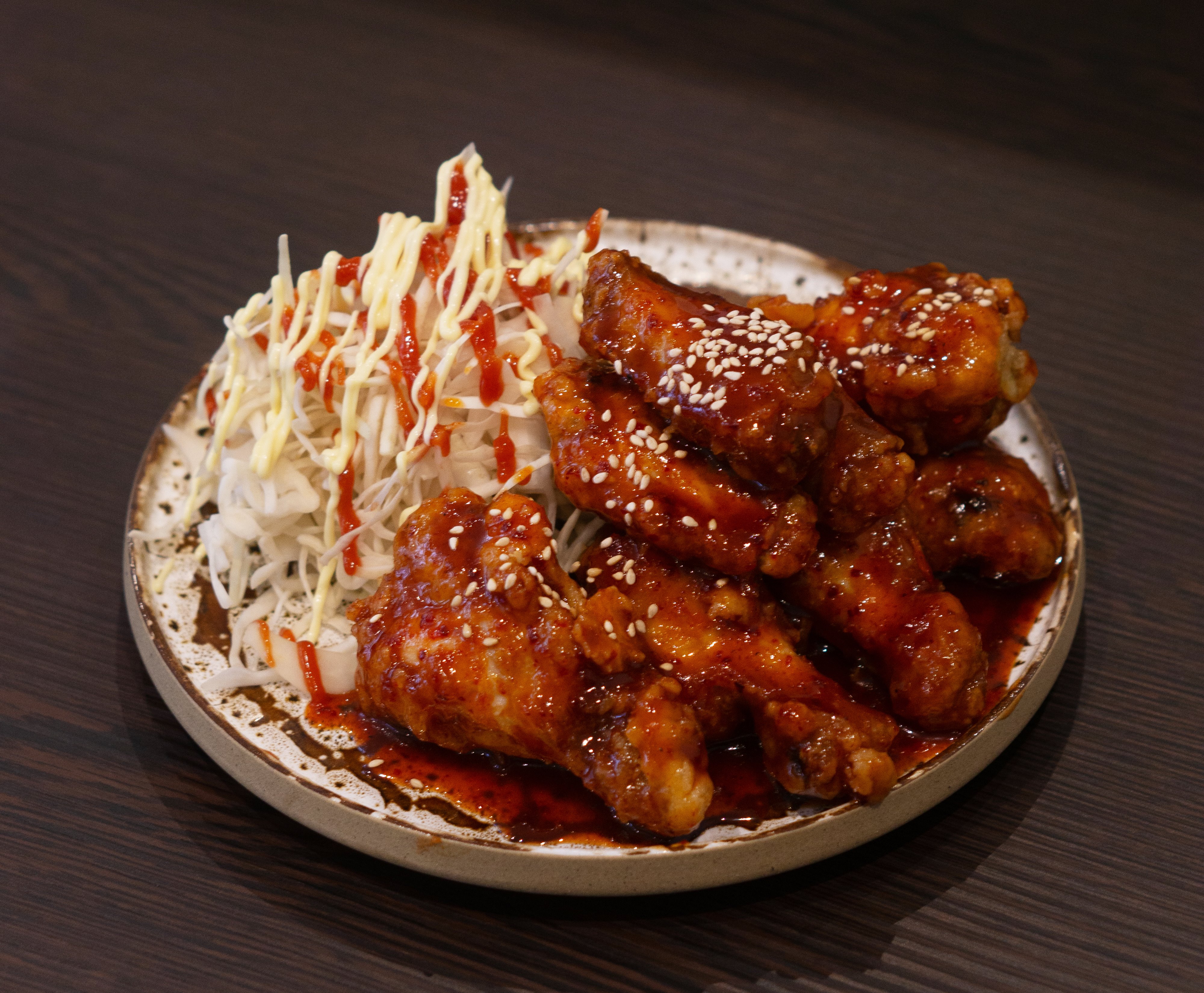 Poulet frit à la sauce épicée sucrée