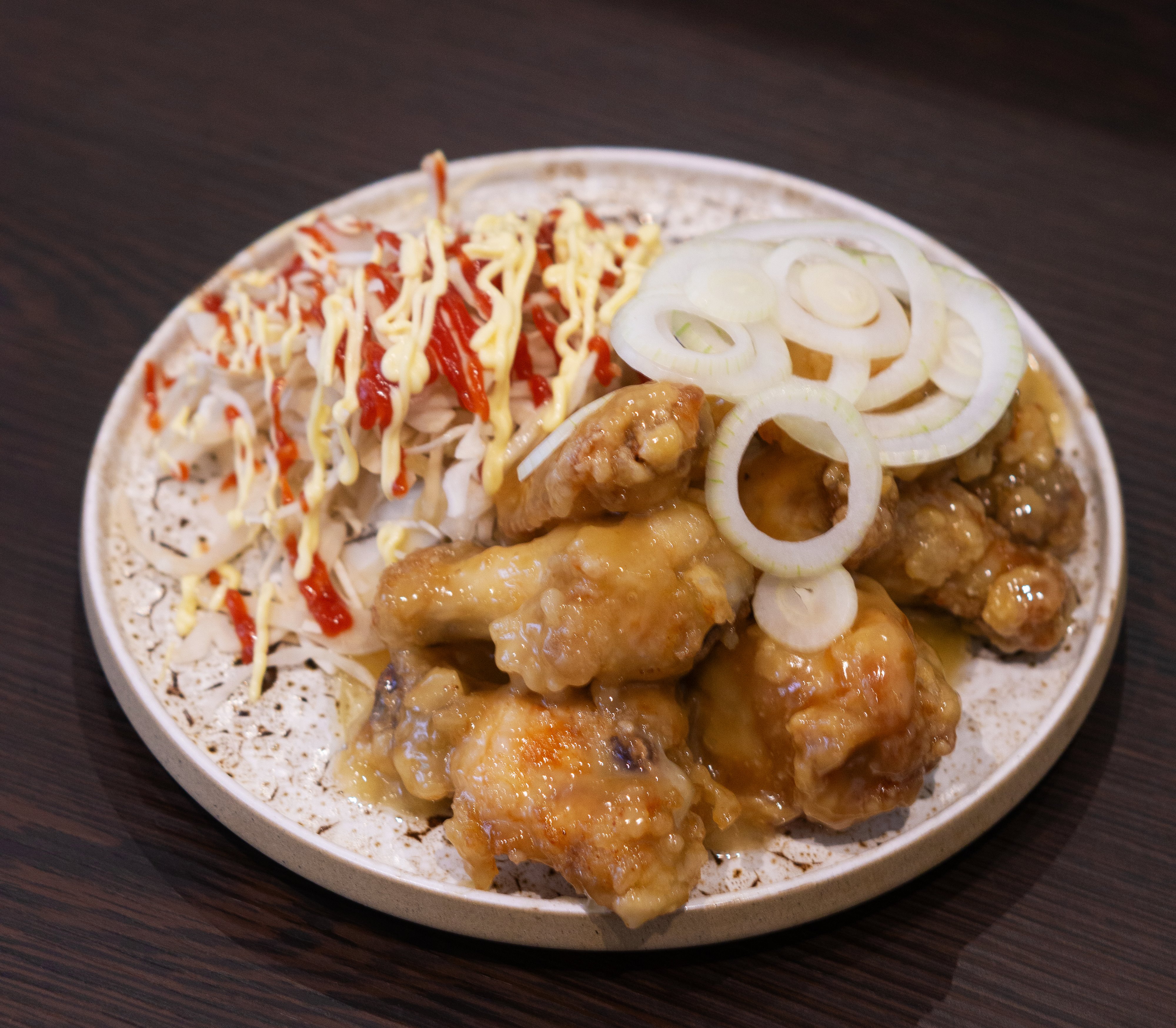 Poulet frit à la sauce crémeuse